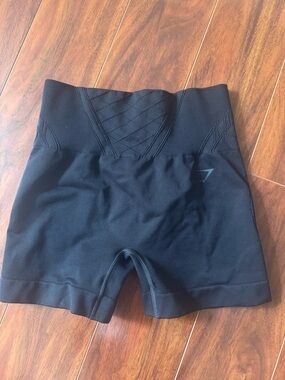 Gym Shark Seamless Corset High-Waist Black Women’s Shorts